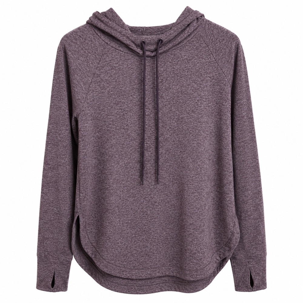 Athleta Hoodie Women's XXS Purple Heather Performance Pullover Athleisure
